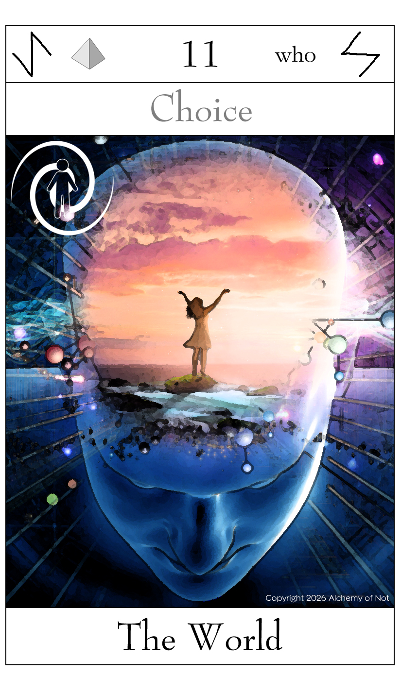 Not Tarot Card - Key 11: The World